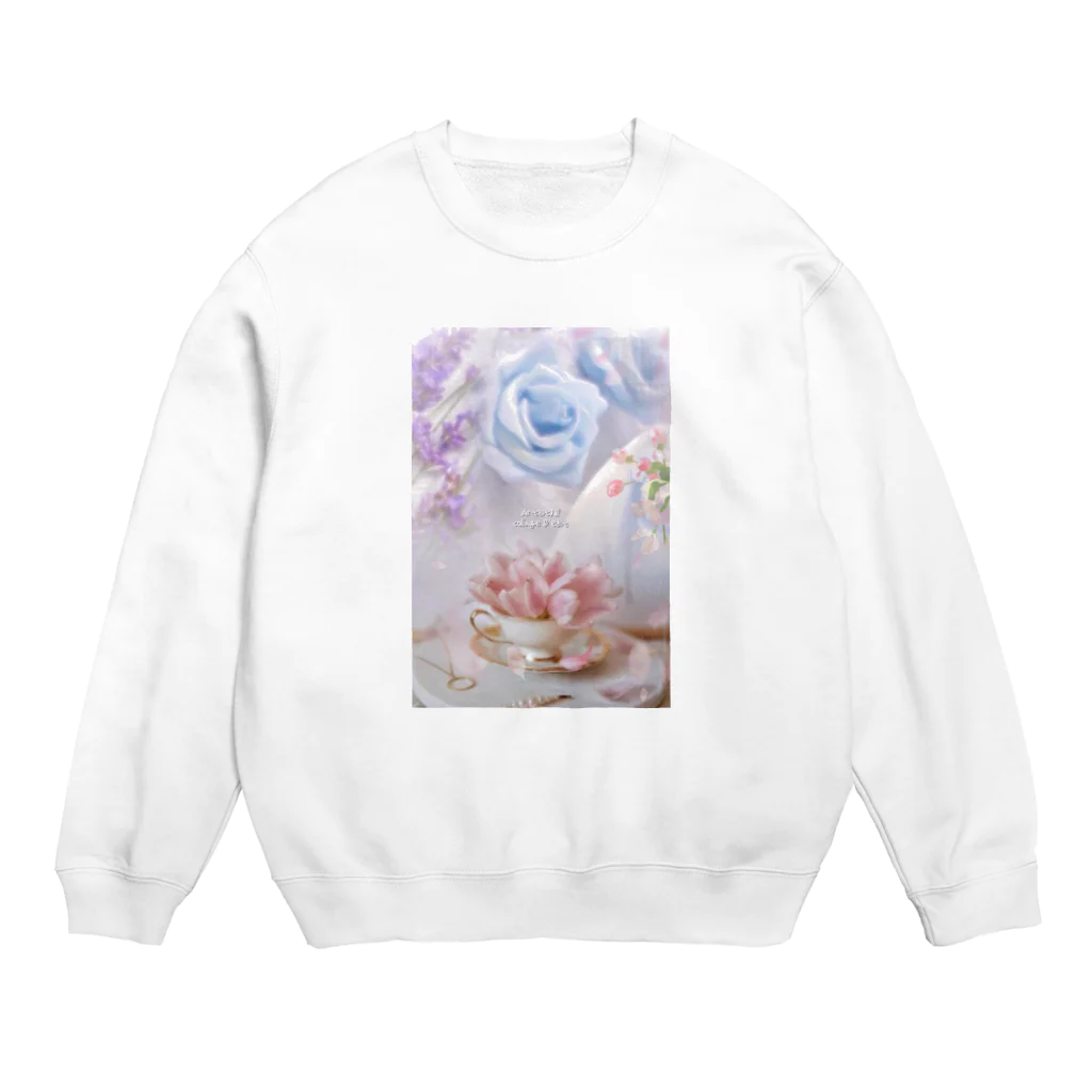 【ホラー専門店】ジルショップの上品な花々 Crew Neck Sweatshirt