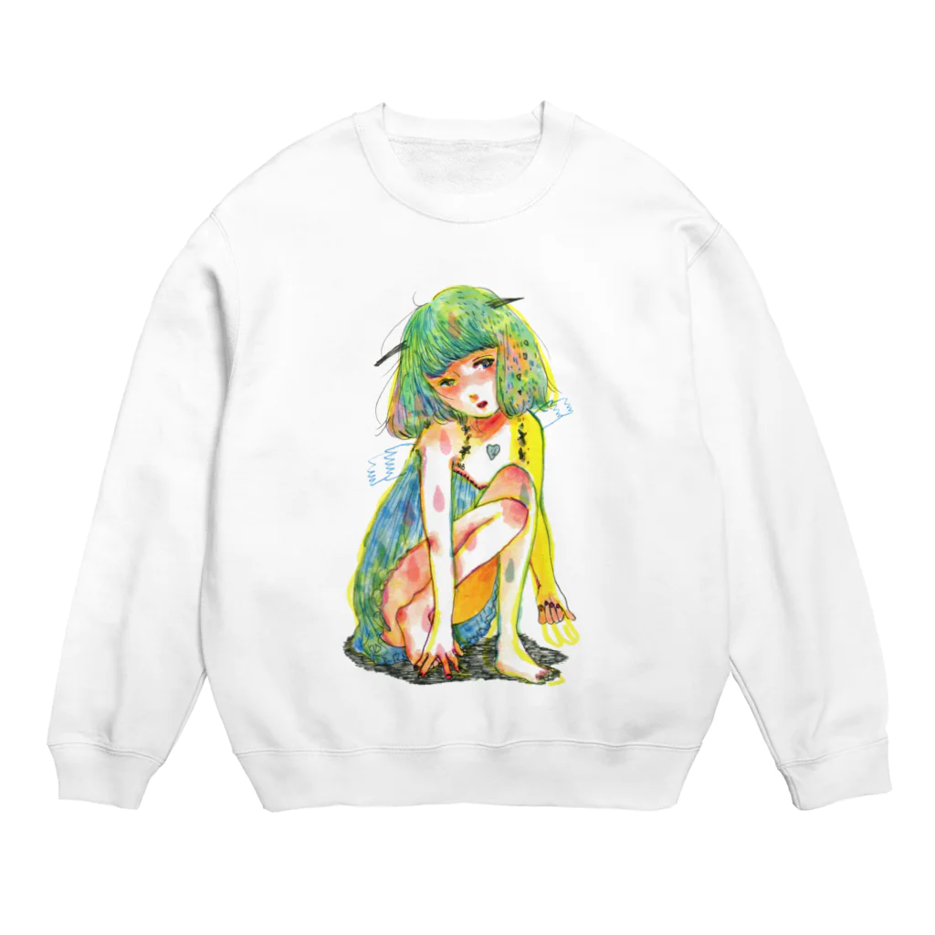 福井伸実の危うい天使ちゃん Crew Neck Sweatshirt