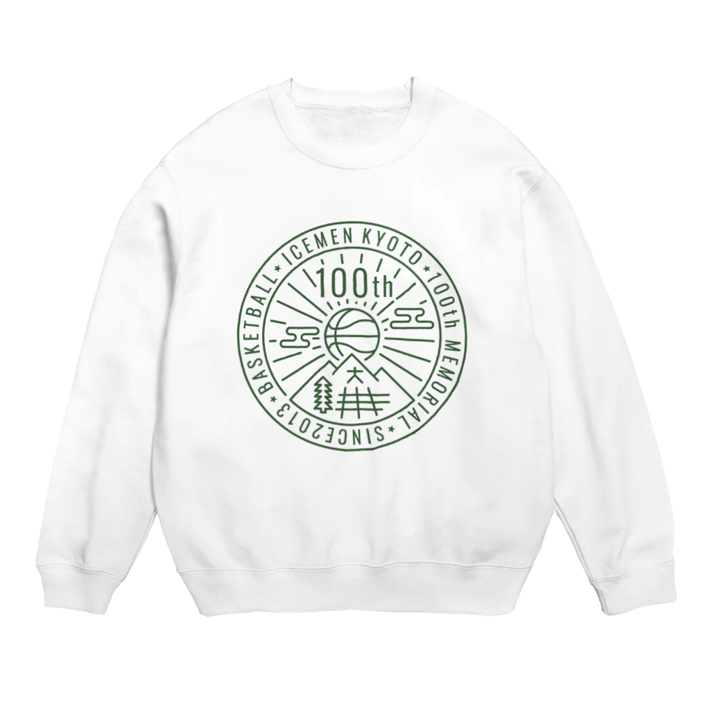 icemen kyoto 100thのicemen kyoto 100th / white base Crew Neck Sweatshirt