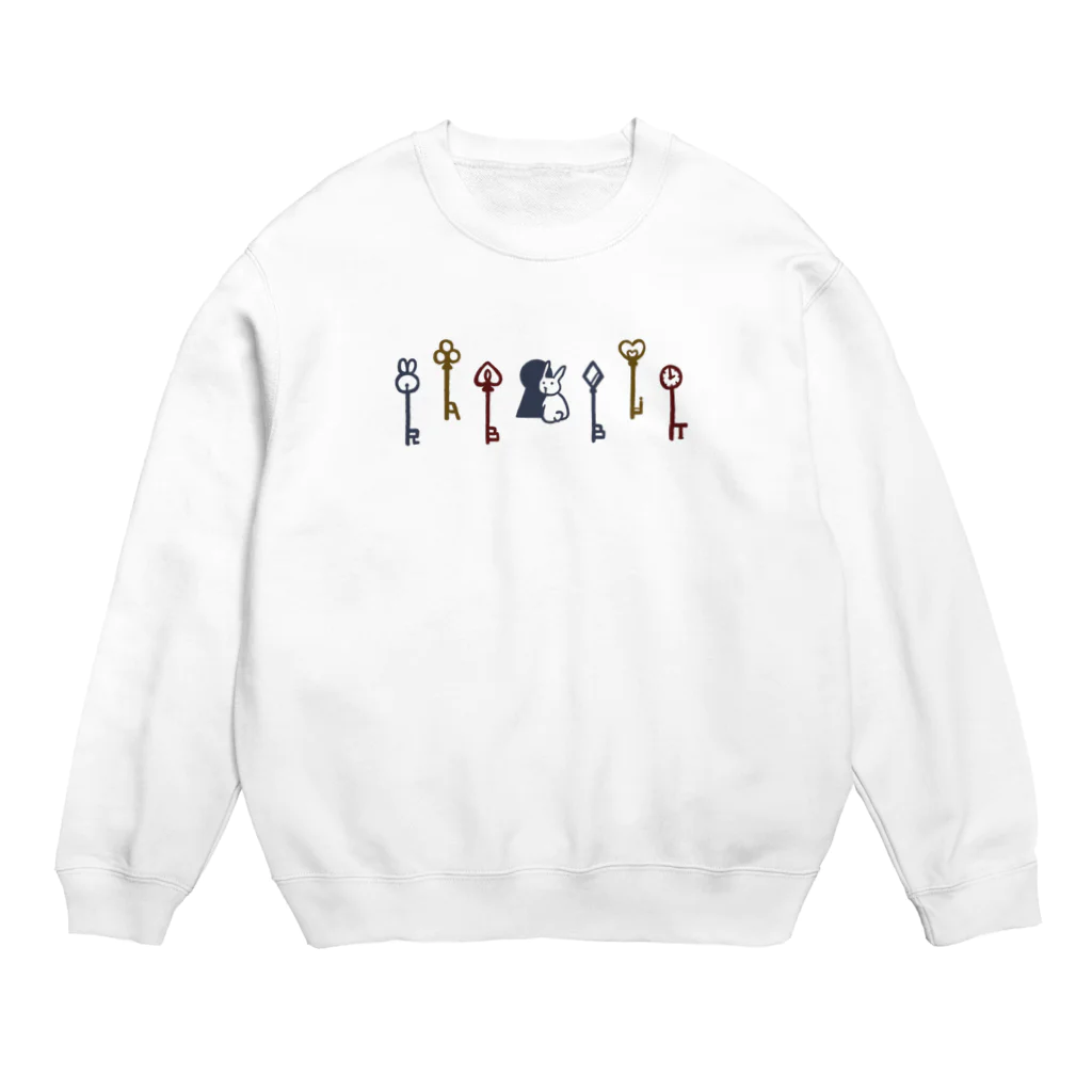 Andiamoのうさぎのカギ Crew Neck Sweatshirt