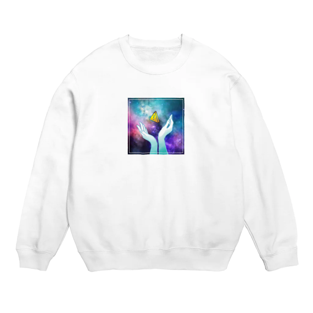 ガマクチのCAUTION IN OUTER SPACE Crew Neck Sweatshirt