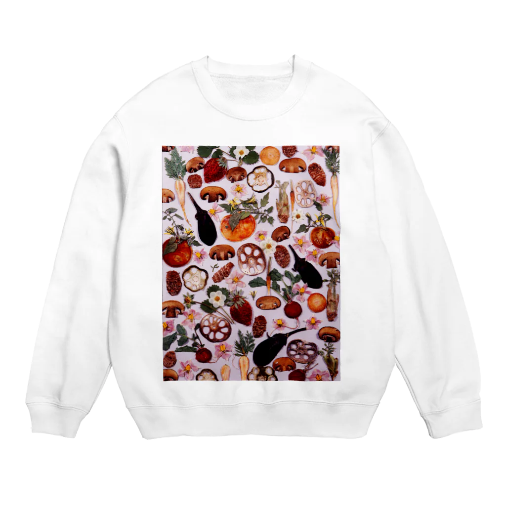 花エヴリのベジタブル Crew Neck Sweatshirt