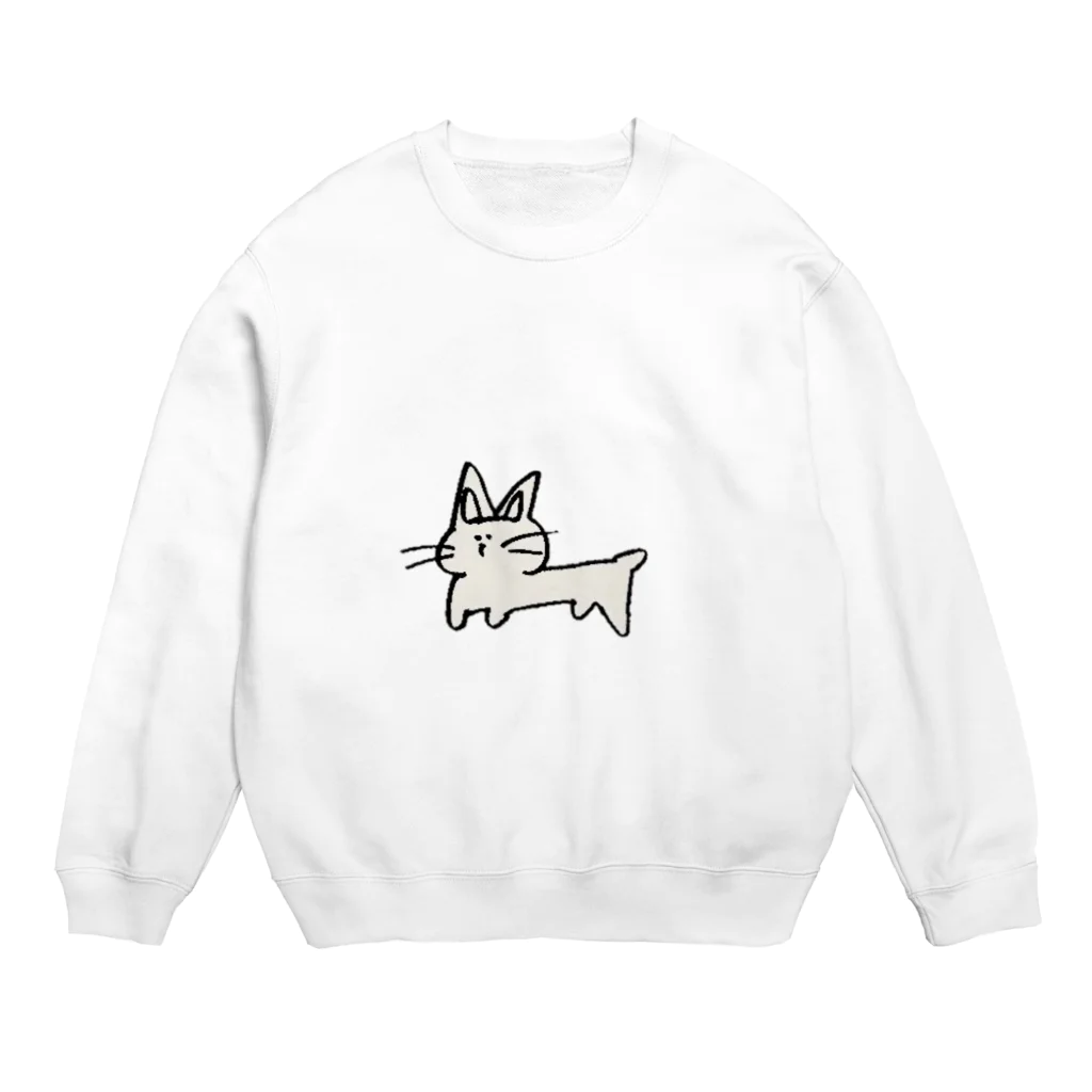 てとのてとねこ Crew Neck Sweatshirt