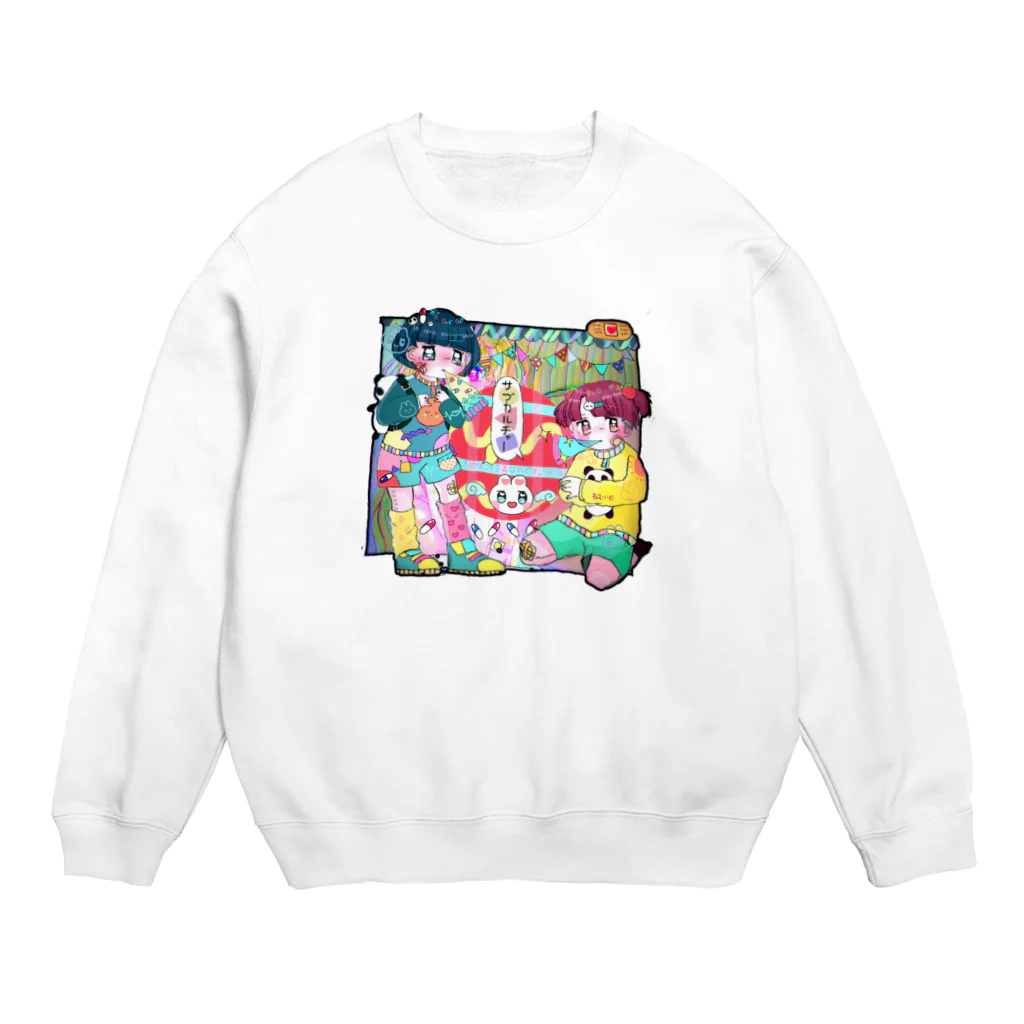 あきかんのゆめかわいいとサブカル Crew Neck Sweatshirt