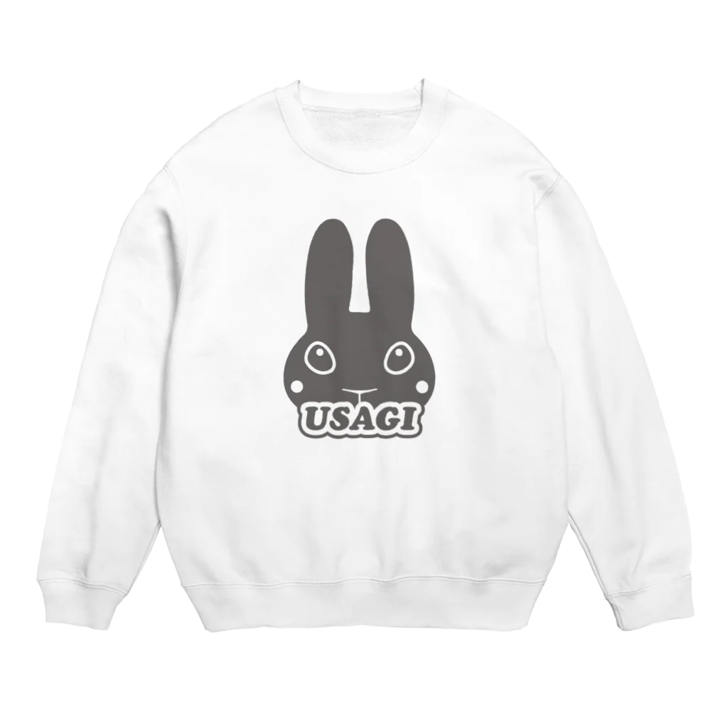 ButterConyのシンプルうさぎロゴマーク Crew Neck Sweatshirt