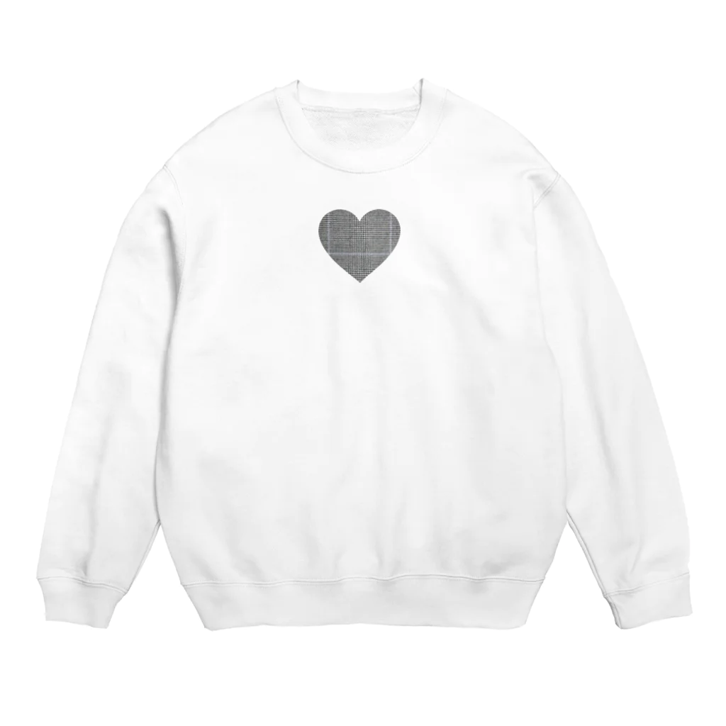 。の可愛いグレンチェック  Crew Neck Sweatshirt