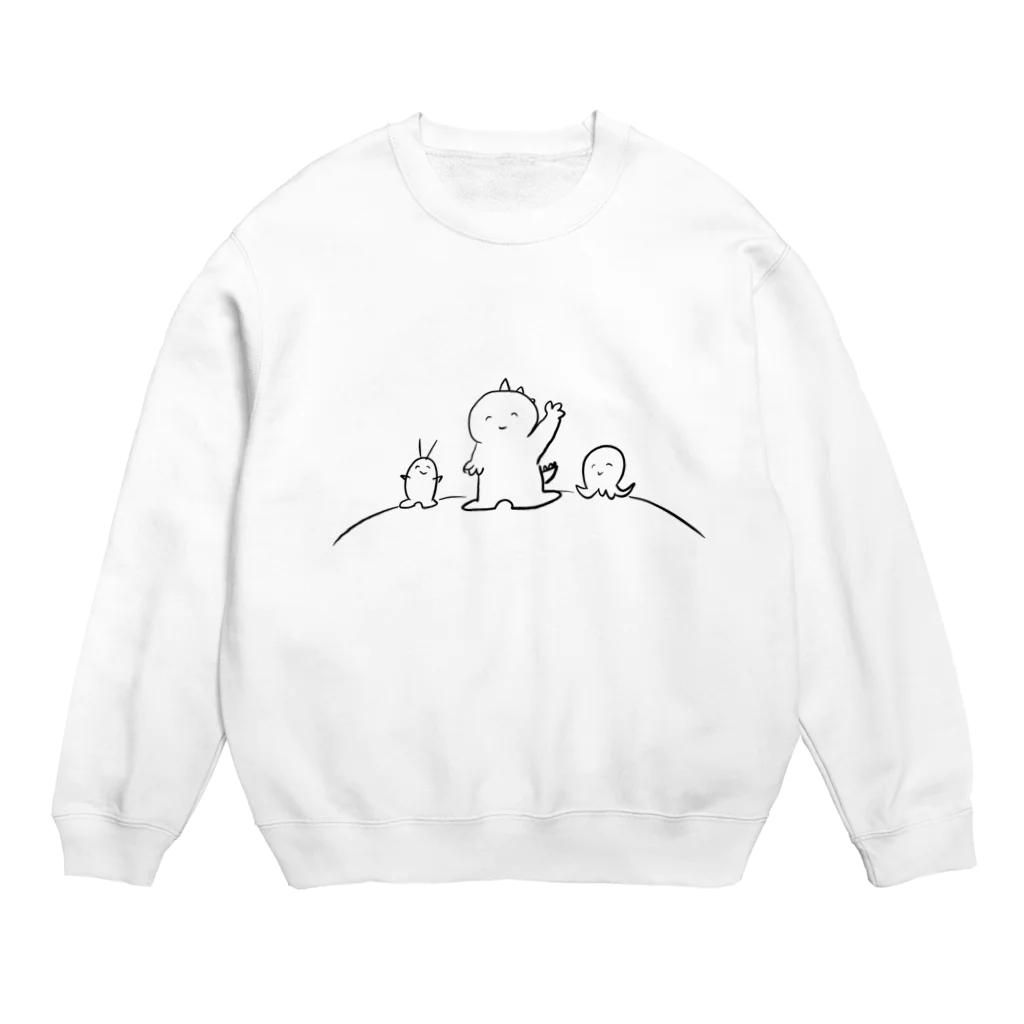 wandera-oujiのワンダラー王子のニコニコちゃん Crew Neck Sweatshirt