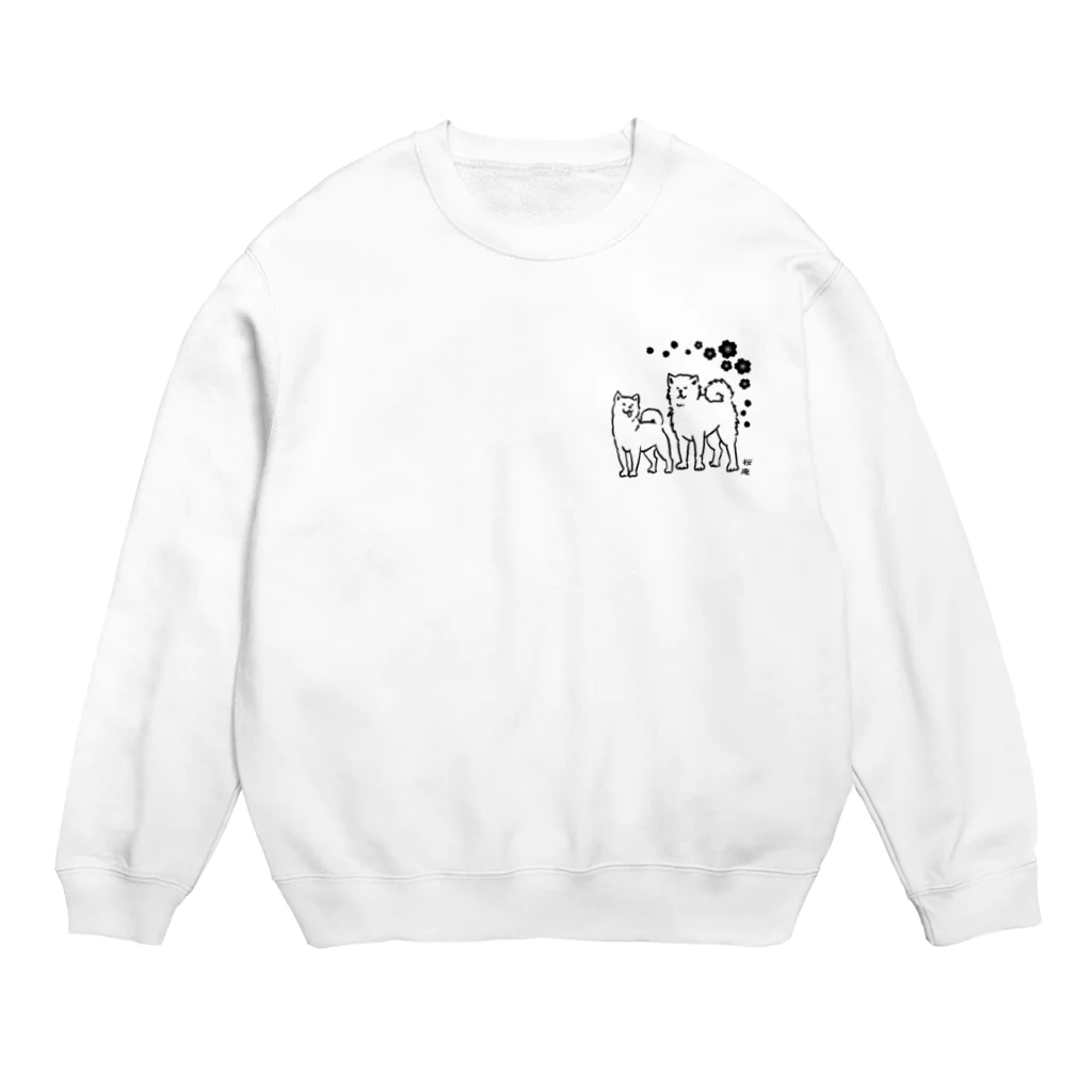 桜庵❀⁺｡のシャキッと秋柴🐶BK Crew Neck Sweatshirt