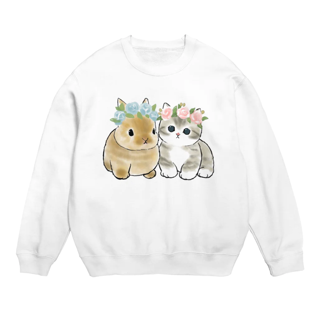 mofusandのうさにゃん Crew Neck Sweatshirt