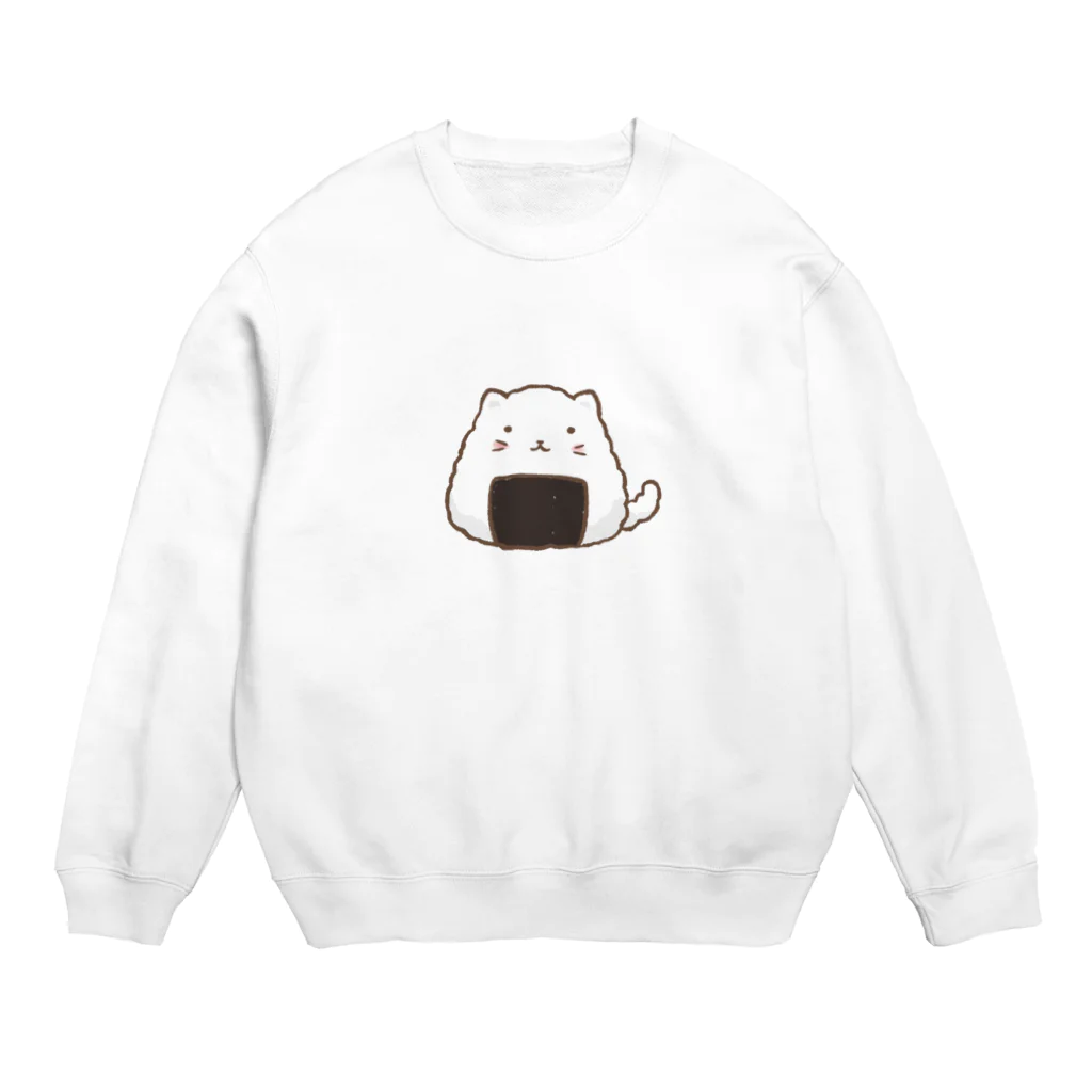 hinamaru☆shopのおにぎりにゃんこ Crew Neck Sweatshirt