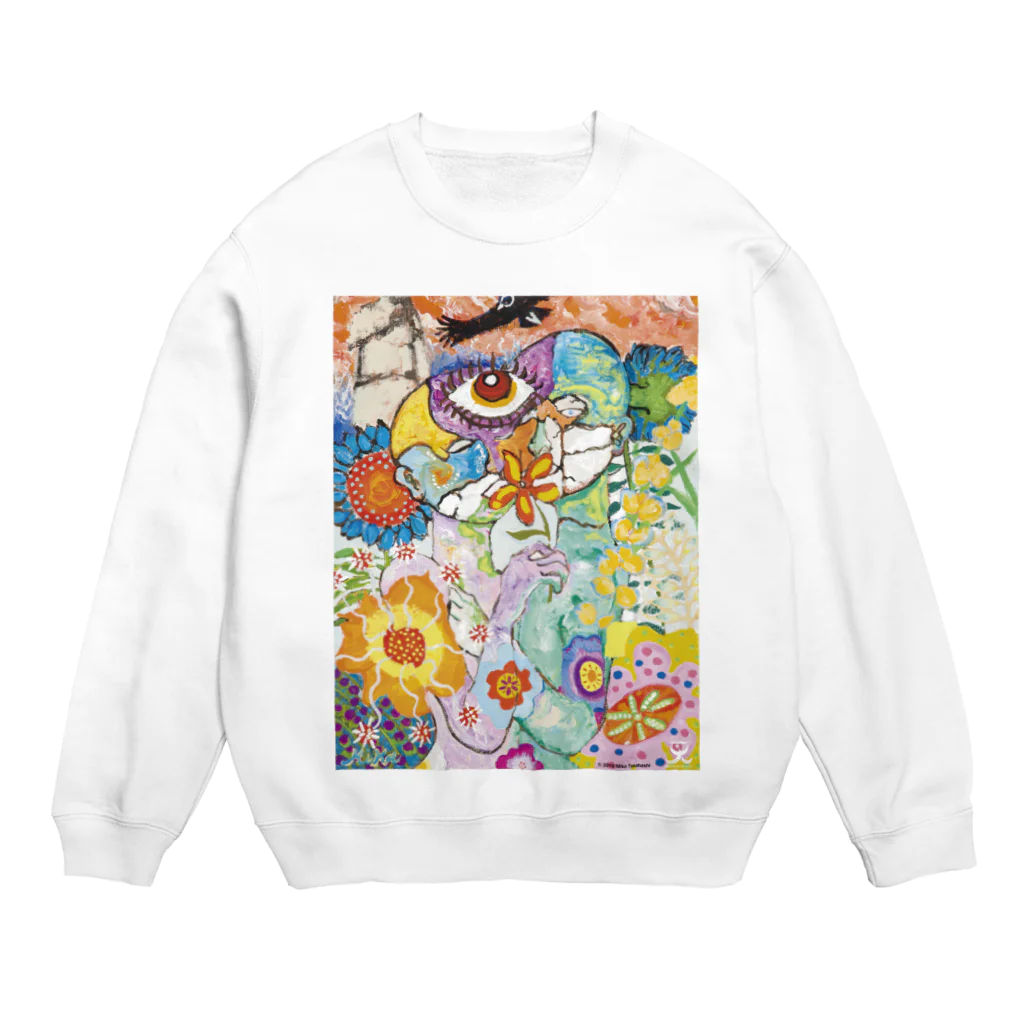 天才アートKYOTOの髙橋美佳「地獄の接吻」 Crew Neck Sweatshirt