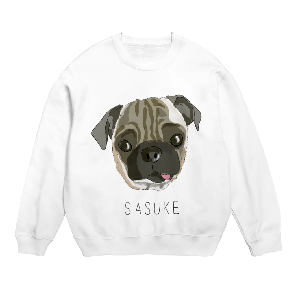 みきぞーん｜保護猫 ミッキー画伯と肉球とおともだちのsasuke Crew Neck Sweatshirt