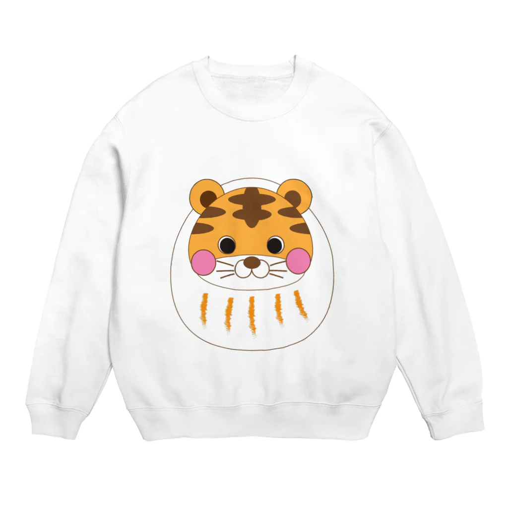 まんまるのとらだるま Crew Neck Sweatshirt