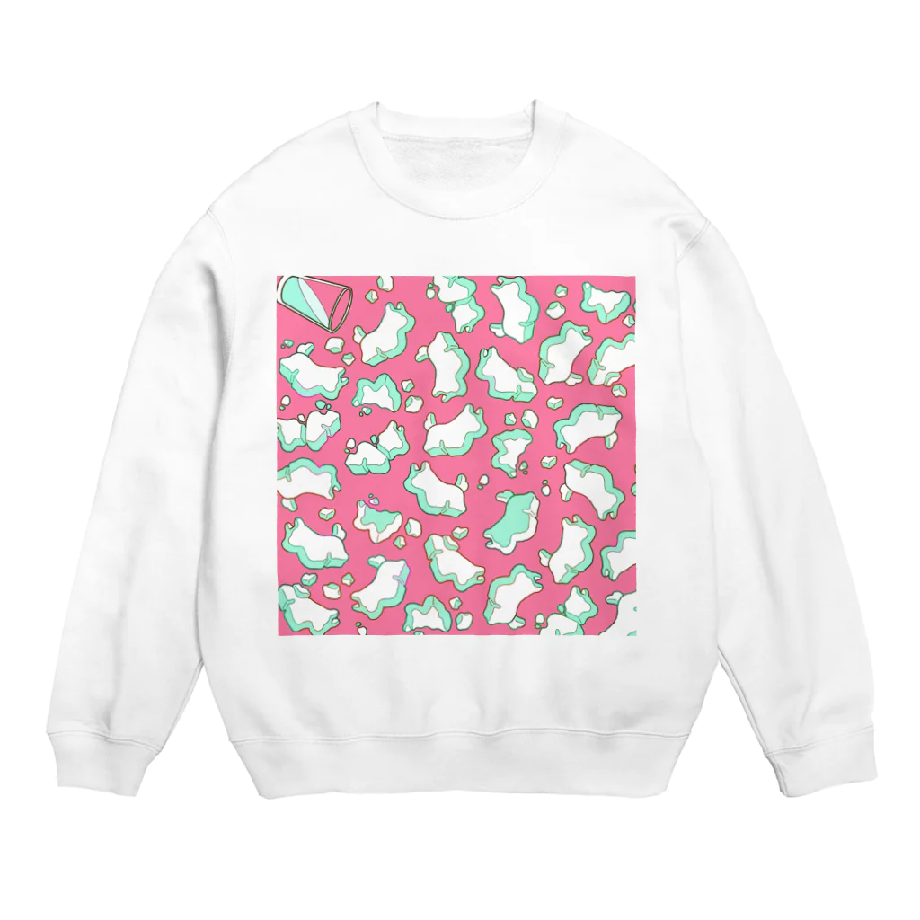 貝柱の犬型クッキーpink Crew Neck Sweatshirt