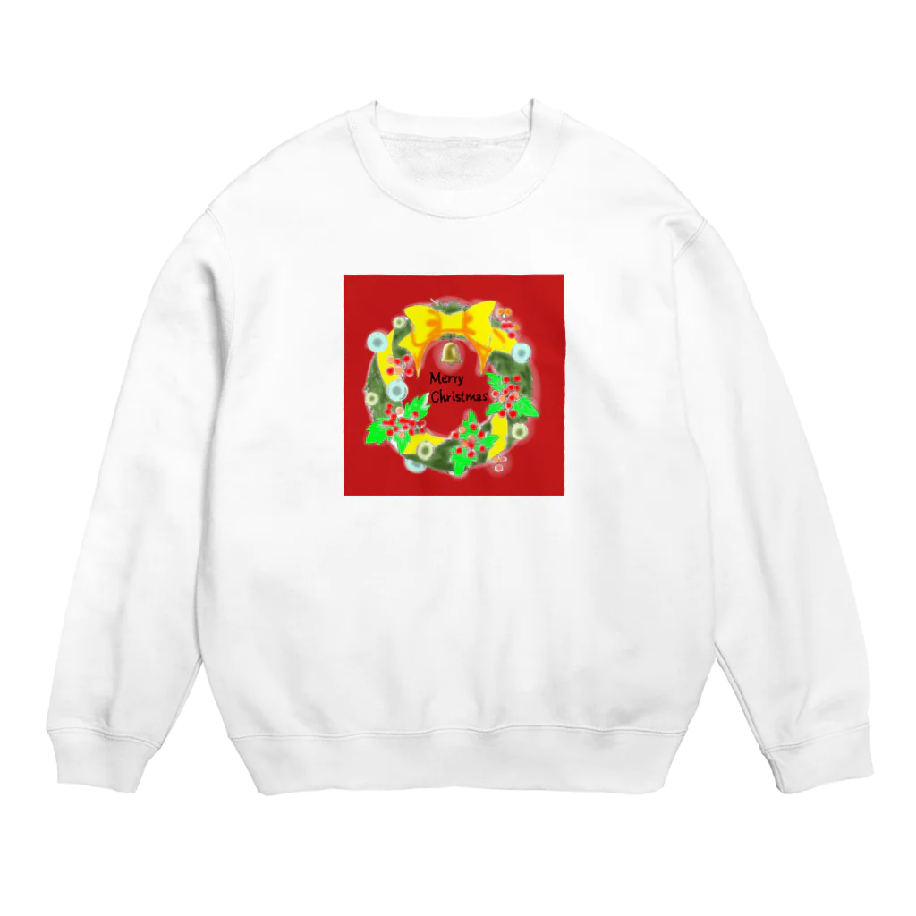 mameのクリスマスリース🎄 Crew Neck Sweatshirt