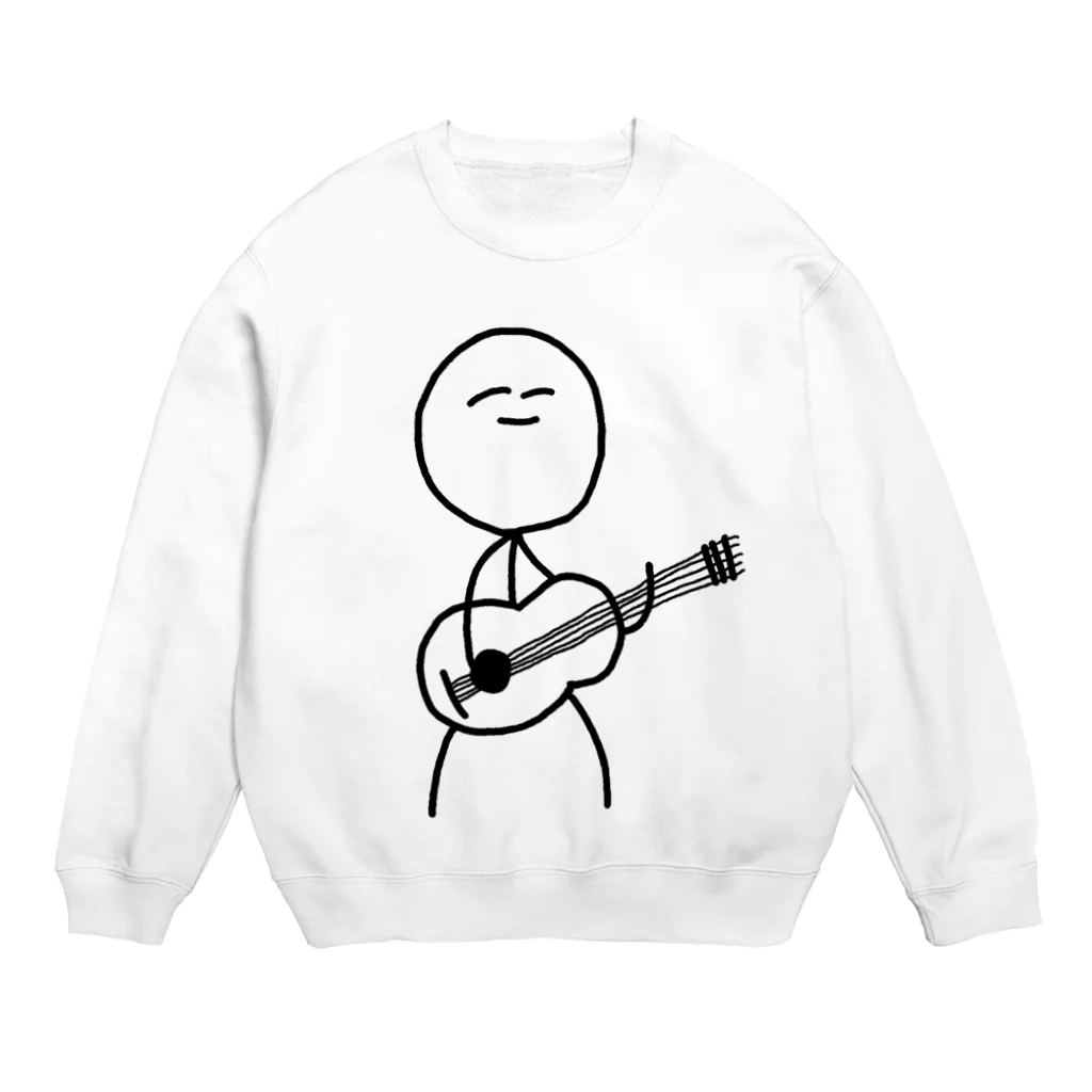 真鳥のゆるギター Crew Neck Sweatshirt