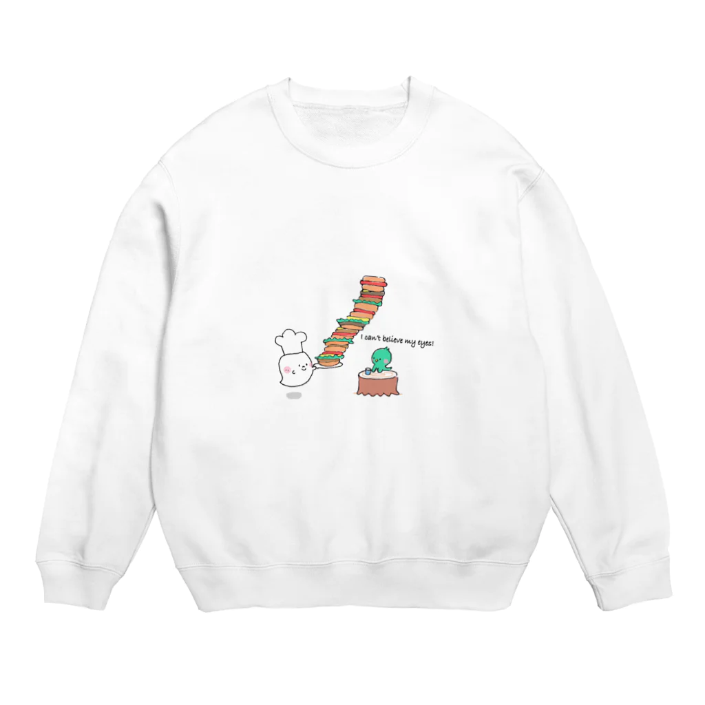 ゆこのバケ太郎と小鳥のソーちゃん♪ Crew Neck Sweatshirt