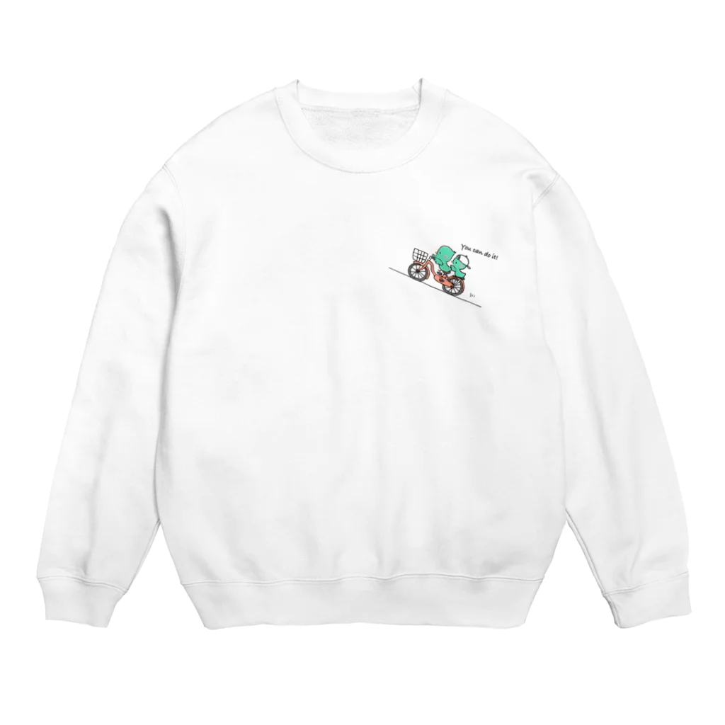 ゆこの小鳥のソーちゃんとキュートくん♪ Crew Neck Sweatshirt