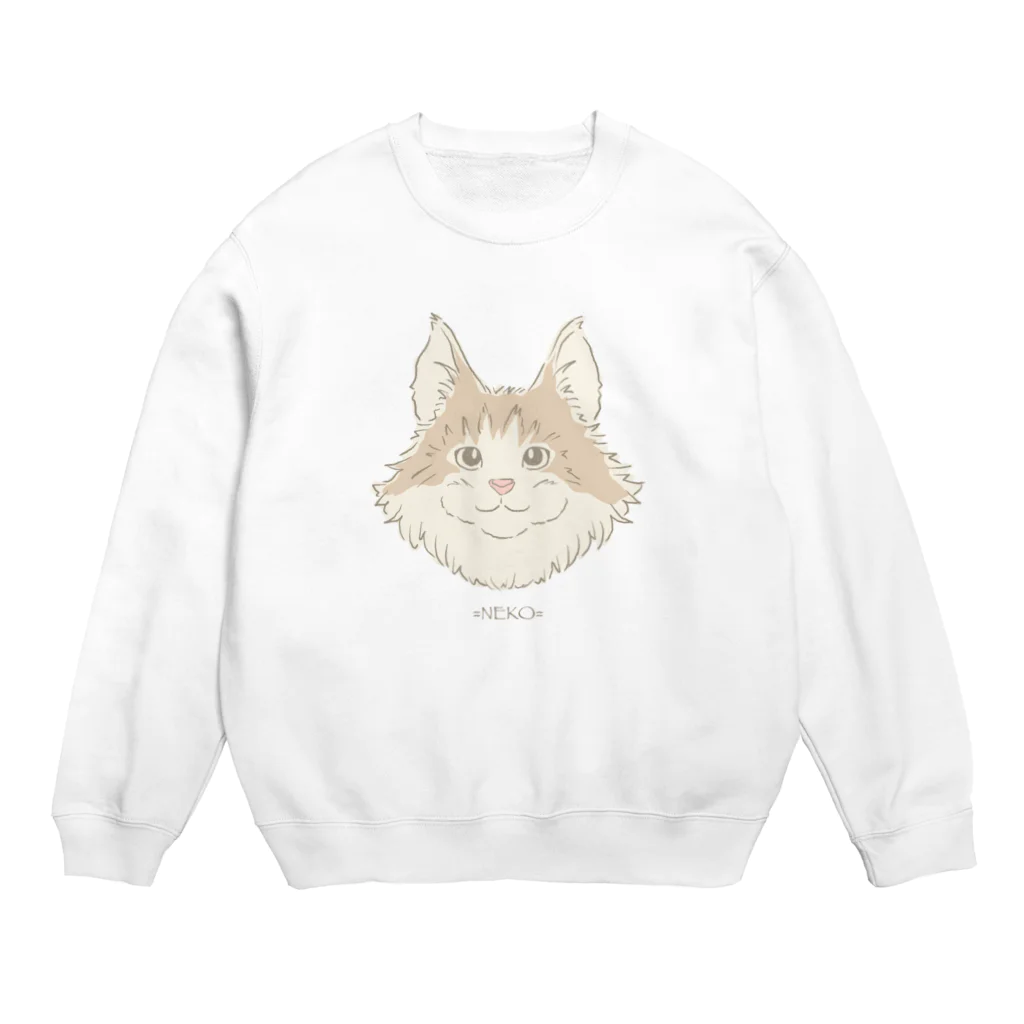 BeArtSuzumaruの=neko= Crew Neck Sweatshirt