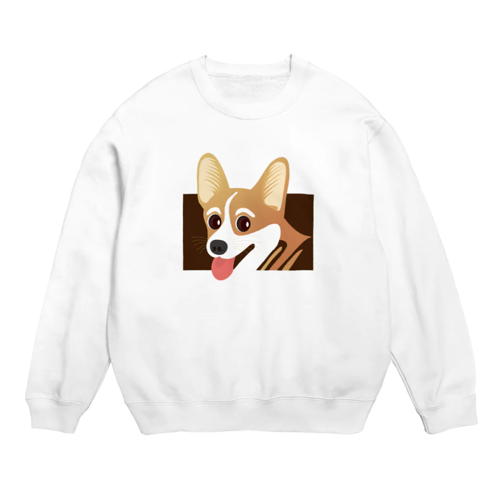 まみおデザインのコーギーくん Crew Neck Sweatshirt