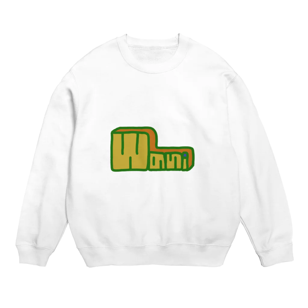 ワニのお店のWaniロゴ Crew Neck Sweatshirt