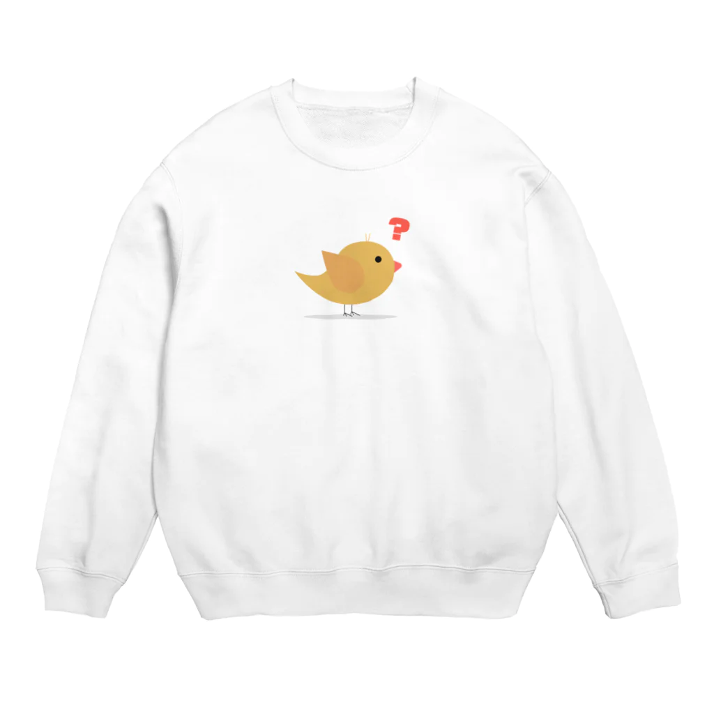 ほろほろのIF30 ハテナのヒヨコ Crew Neck Sweatshirt