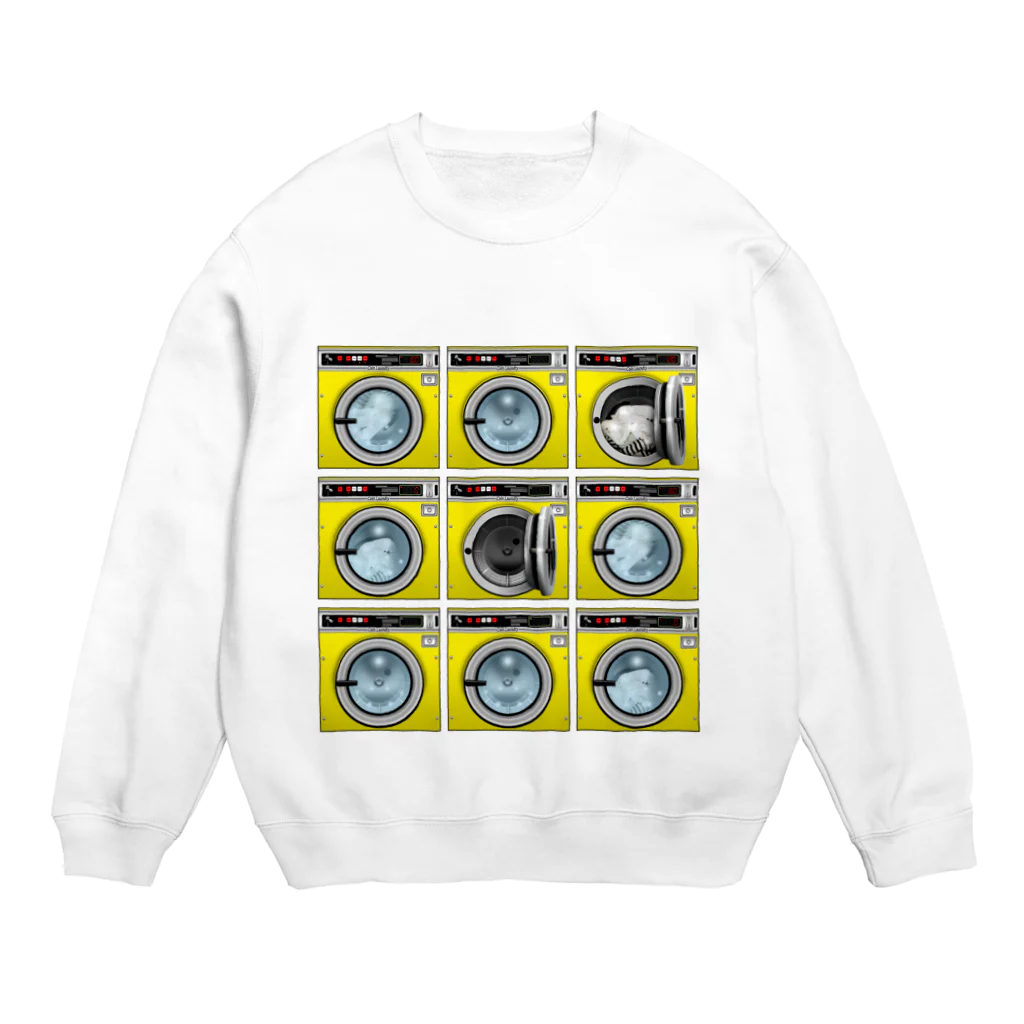 TOMOKUNIのコインランドリー Coin laundry【３×３】 Crew Neck Sweatshirt