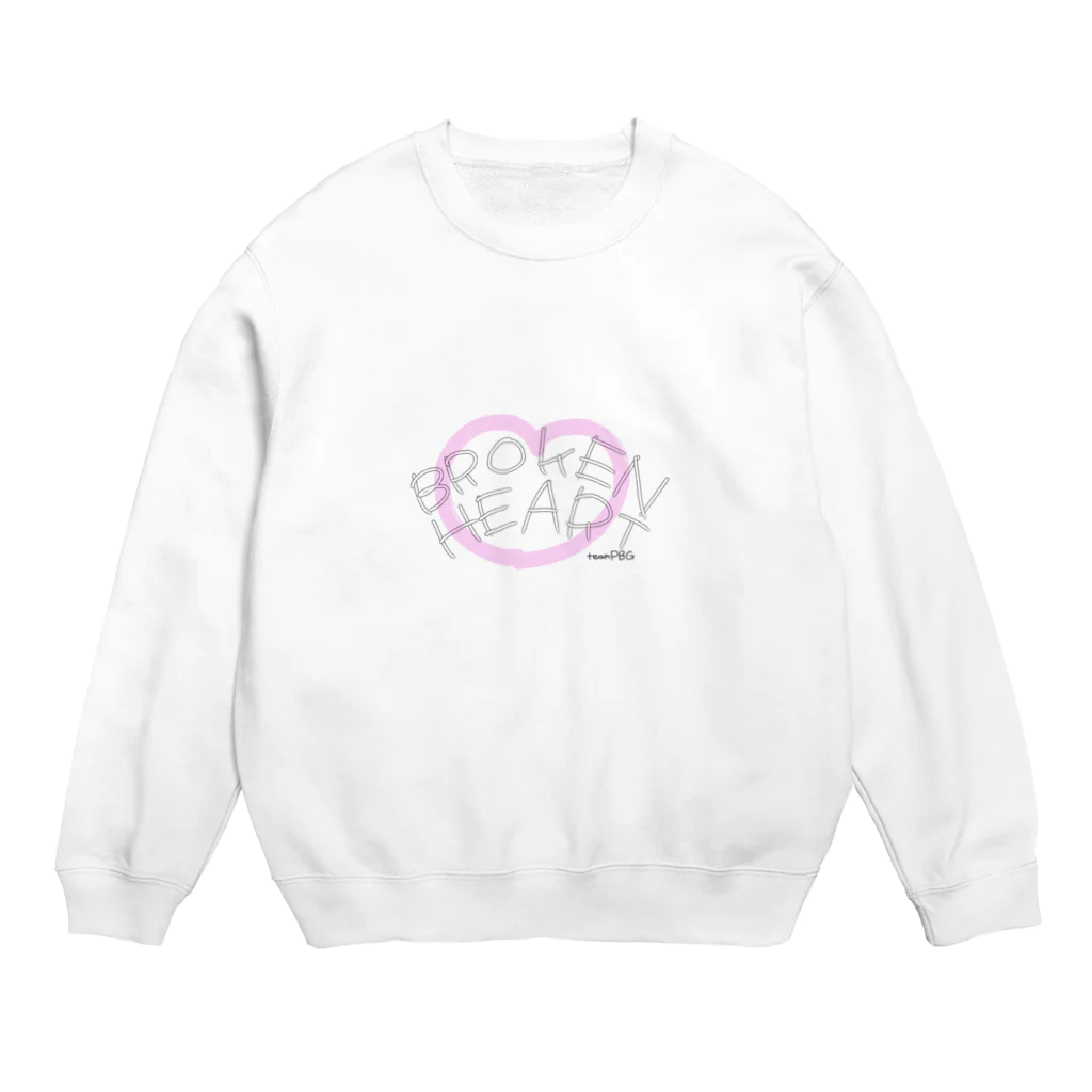 PBGのBROKEN HEART Crew Neck Sweatshirt