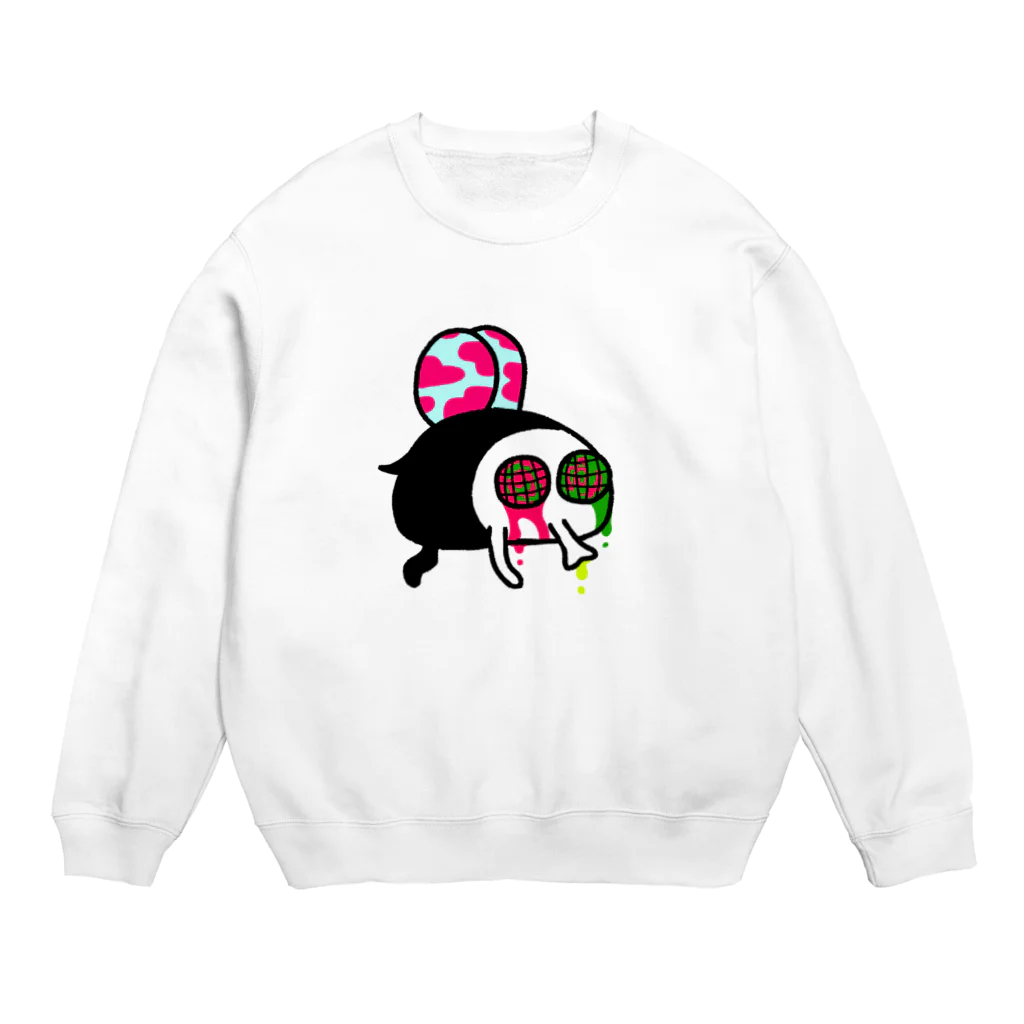 ズビのあたまのなかのキラキラハエちゃん Crew Neck Sweatshirt