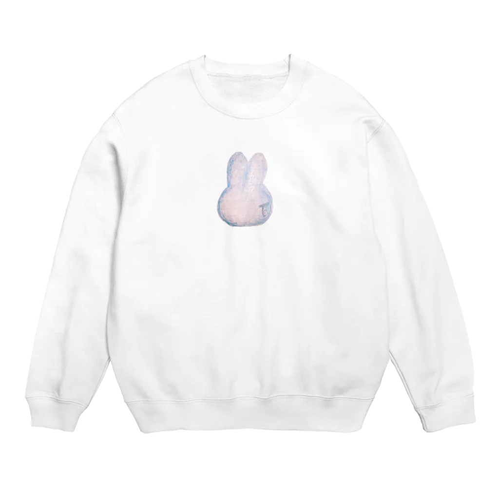 シュウマイのバニラ味のななめうしろうさぎ Crew Neck Sweatshirt