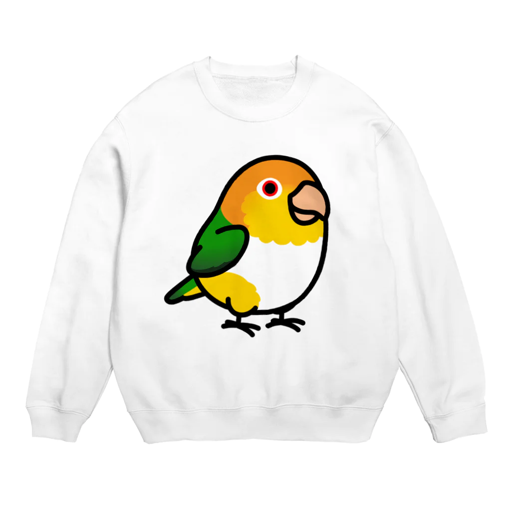 Cody the LovebirdのChubby Bird　シロハラインコ Crew Neck Sweatshirt