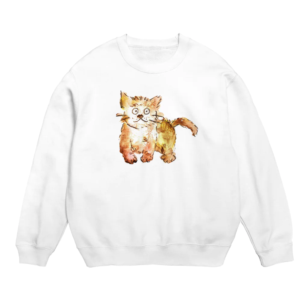 えのきののらねこ Crew Neck Sweatshirt