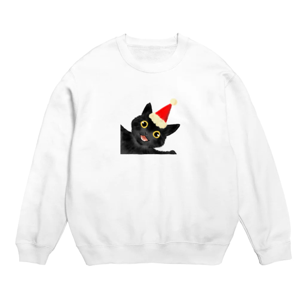 SHOP ベアたんの黒猫のやまとくん Crew Neck Sweatshirt