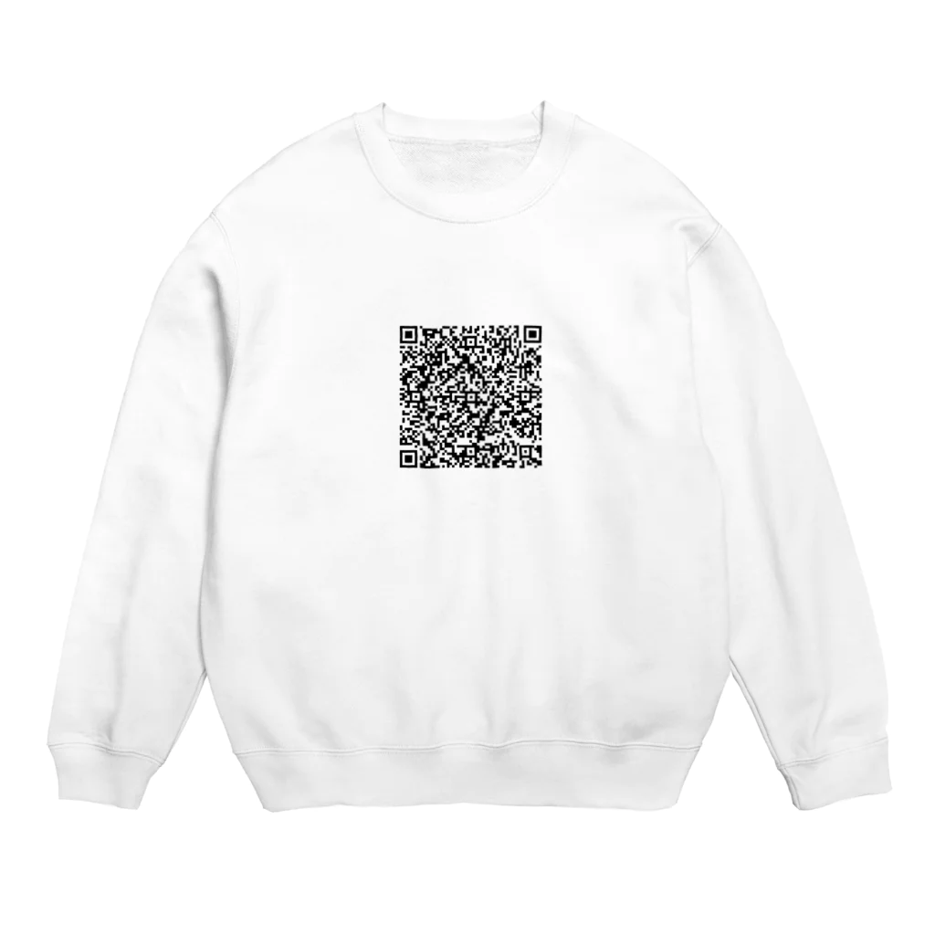 rin takashima web shopの景観を穿つQRコード Crew Neck Sweatshirt