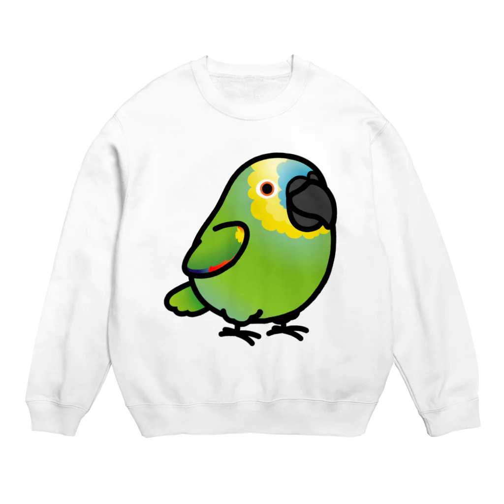 Cody the LovebirdのChubby Bird アオボウシインコ Crew Neck Sweatshirt