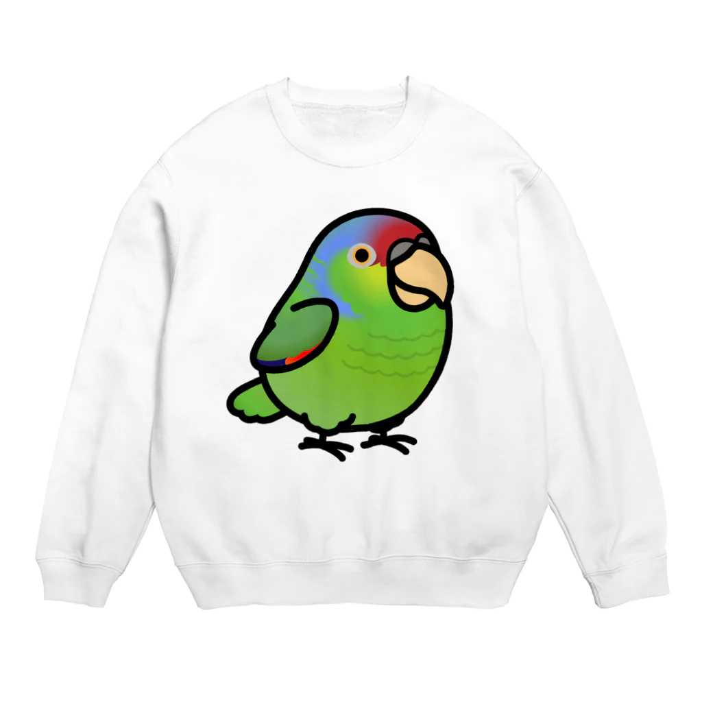 Cody the LovebirdのChubby Bird  フジイロボウシインコ Crew Neck Sweatshirt