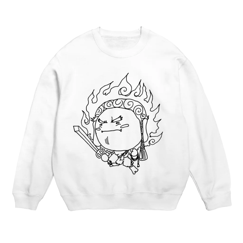 てきていあんのふどりん。不動明王さま。 Crew Neck Sweatshirt