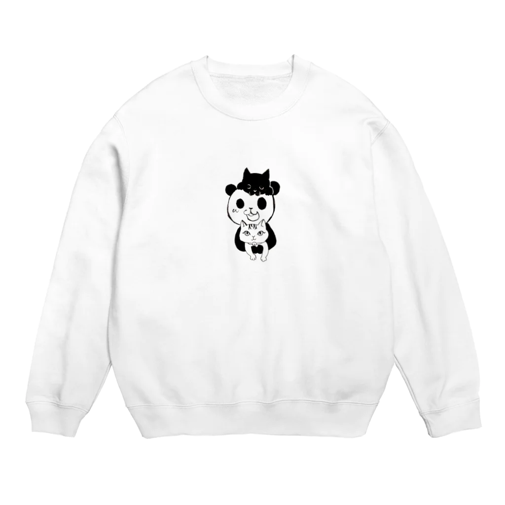 パンニャンのパンニャン　抱っこ Crew Neck Sweatshirt