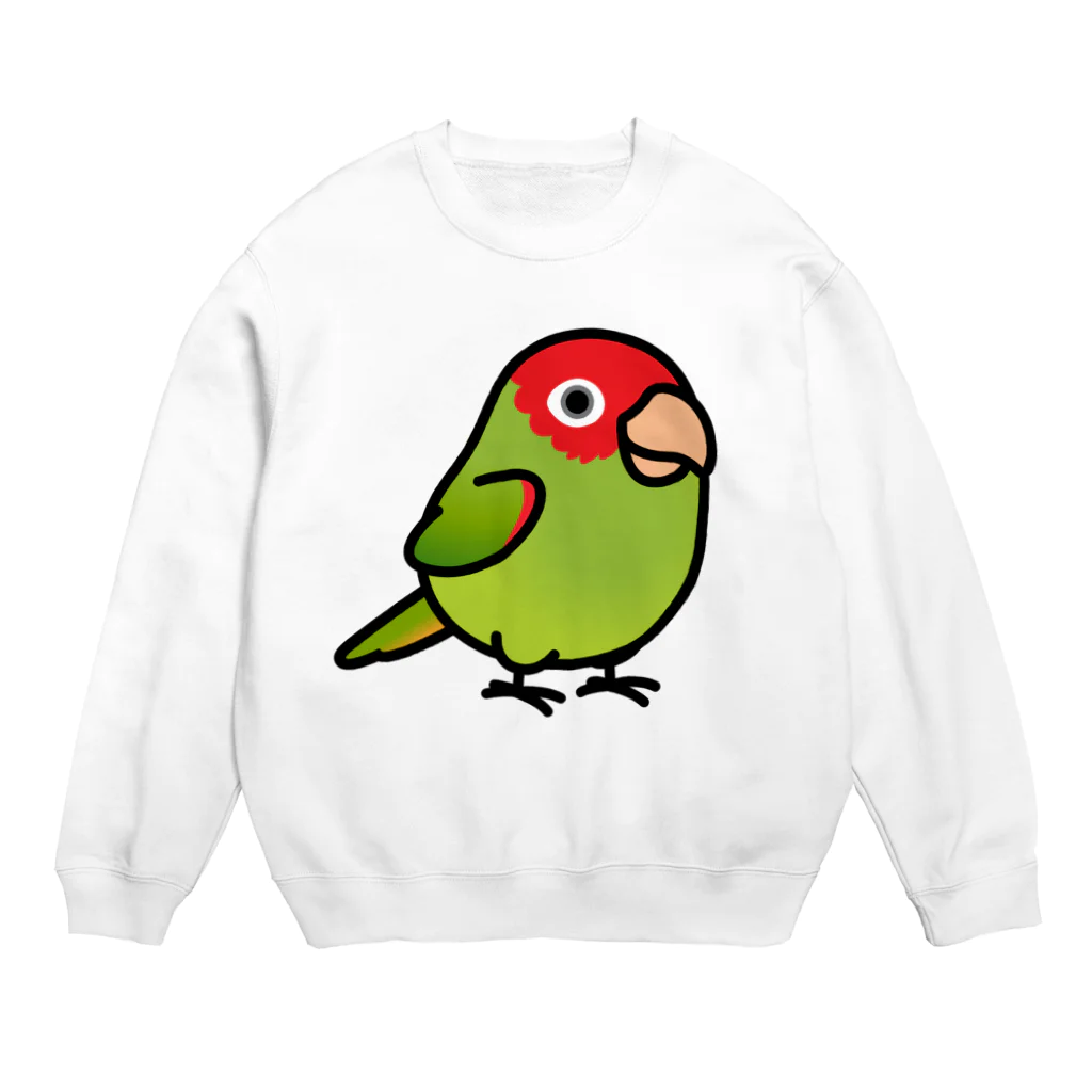 Cody the LovebirdのChubby Bird オナガアカボウシインコ Crew Neck Sweatshirt