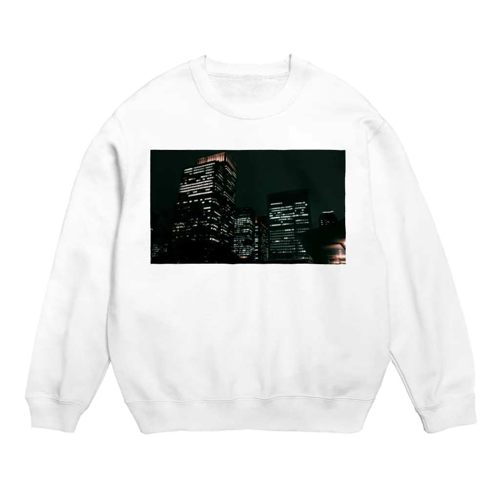 i_am_zyuriのTokyo night Crew Neck Sweatshirt