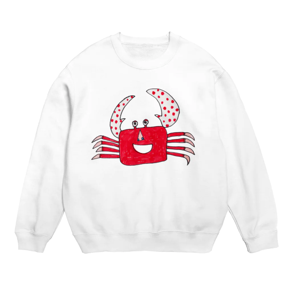 megmeg_appleのかにさん Crew Neck Sweatshirt