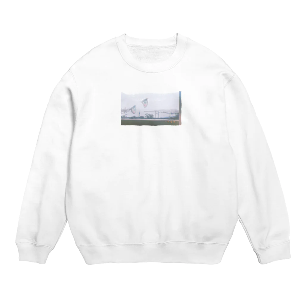 シュウマイのバニラ味のあさが来たね Crew Neck Sweatshirt