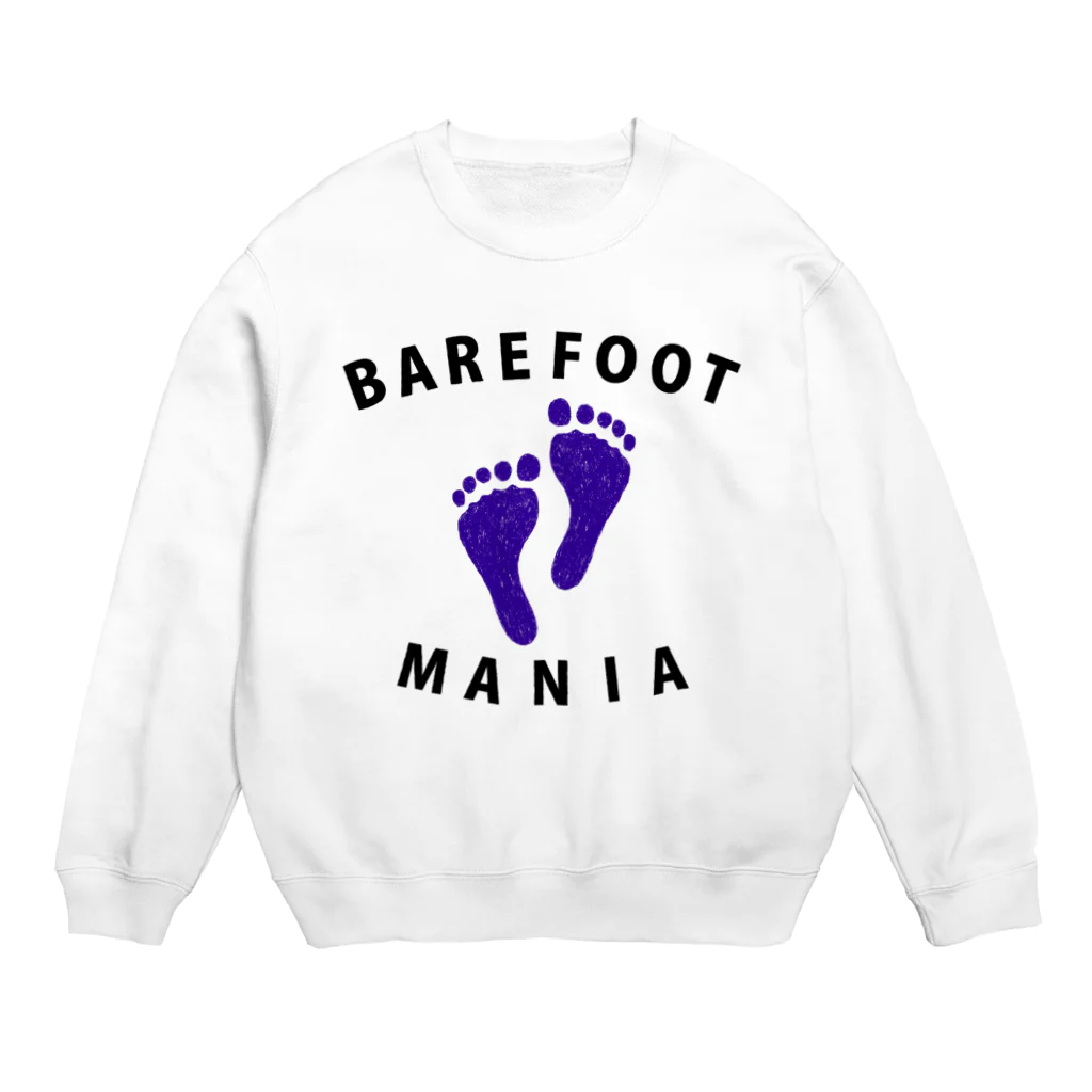 NIKORASU GOのマラソンランナー専用デザイン「ベアフットマニア」 Crew Neck Sweatshirt