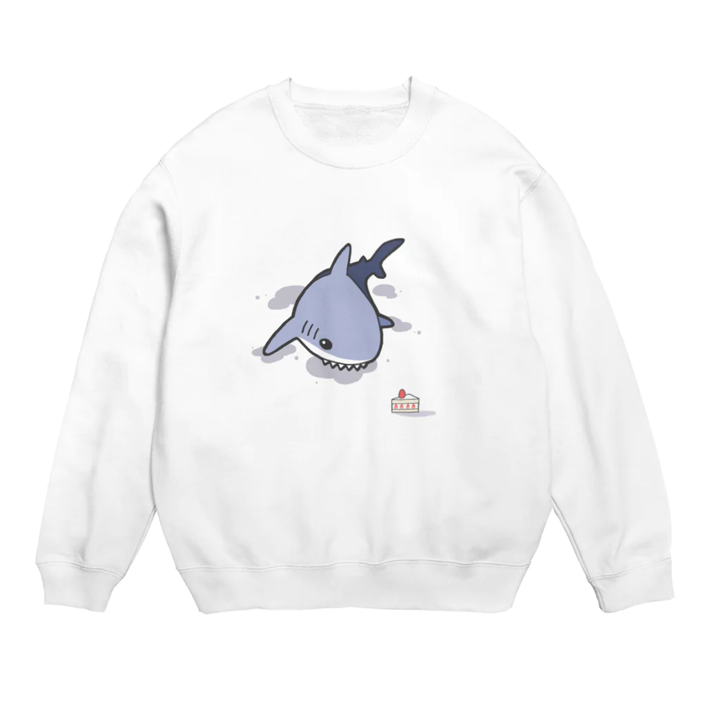 ainoのたべたいサメさん🍰 Crew Neck Sweatshirt