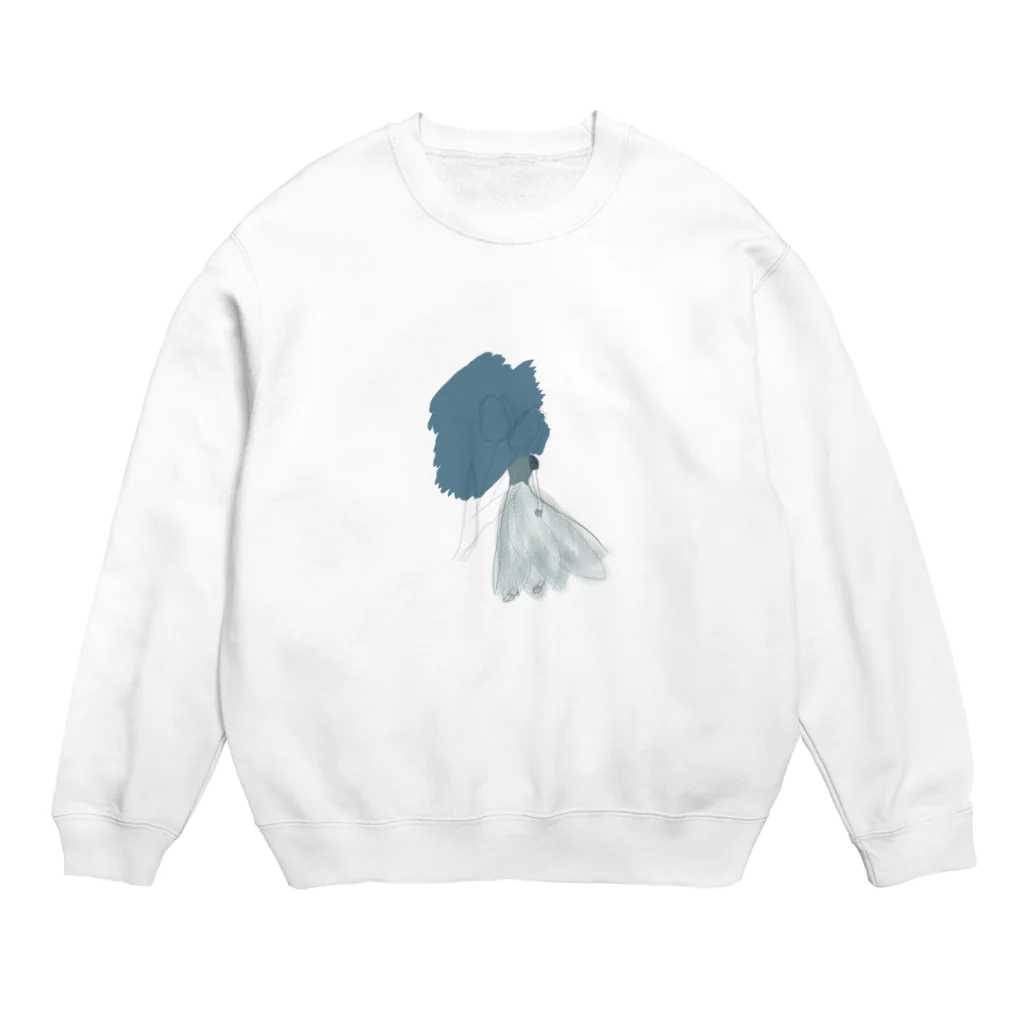 rilybiiのflower dress Art Crew Neck Sweatshirt