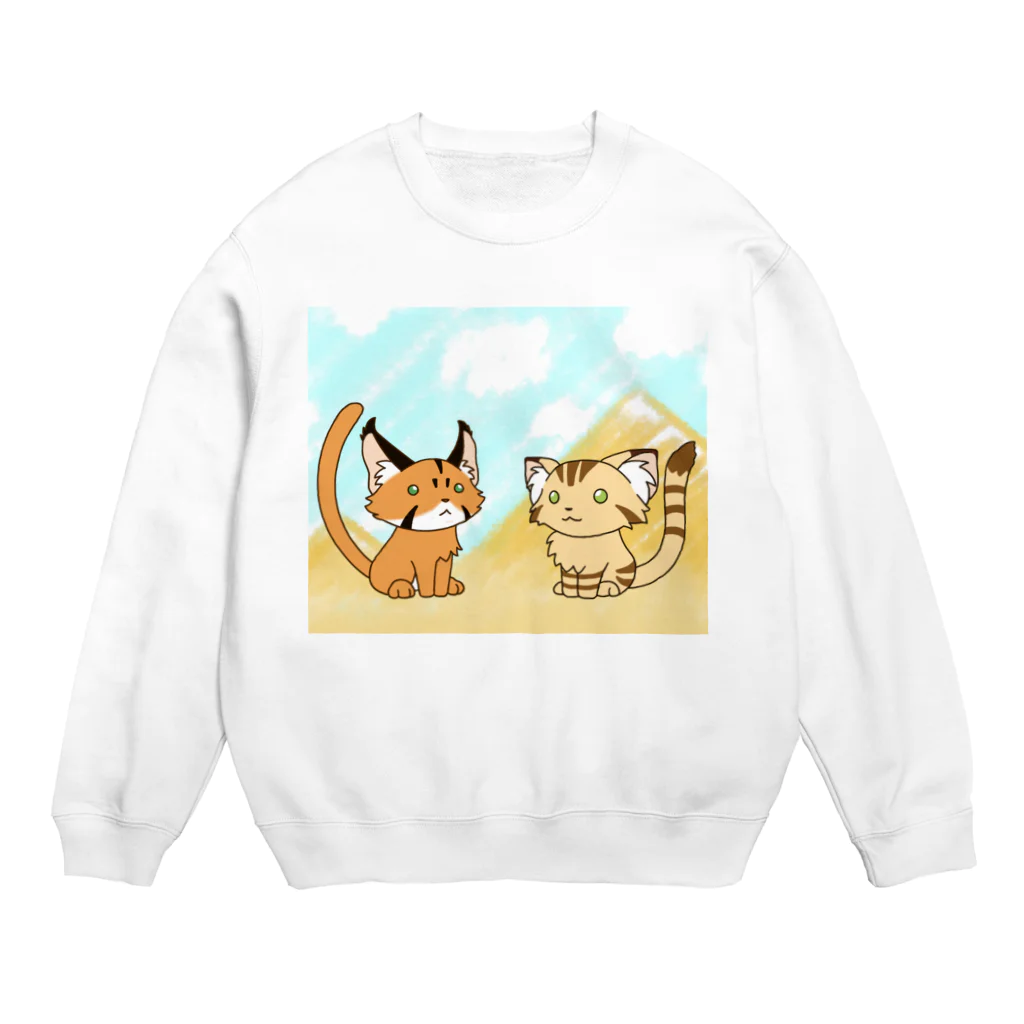 Cat Musicのすなかる～ず・すなかるコンビイラスト Crew Neck Sweatshirt