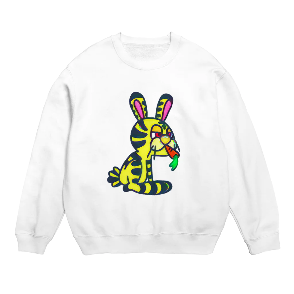 ズビのあたまのなかの寅年の兎ちゃん Crew Neck Sweatshirt