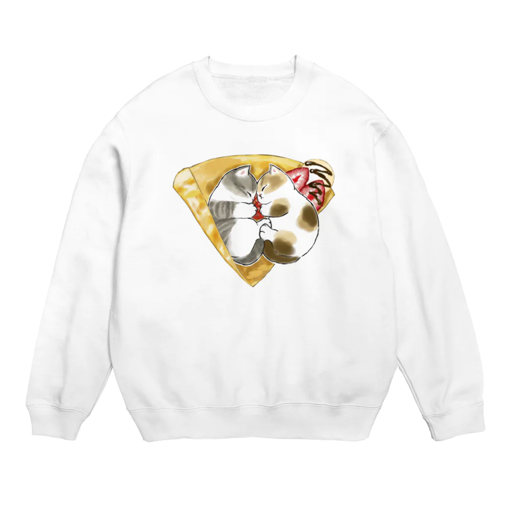 mofusandのにゃんこクレープ Crew Neck Sweatshirt