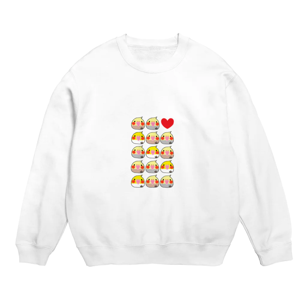 akink(ｱｷﾝｺ)のオカメだらけ Crew Neck Sweatshirt