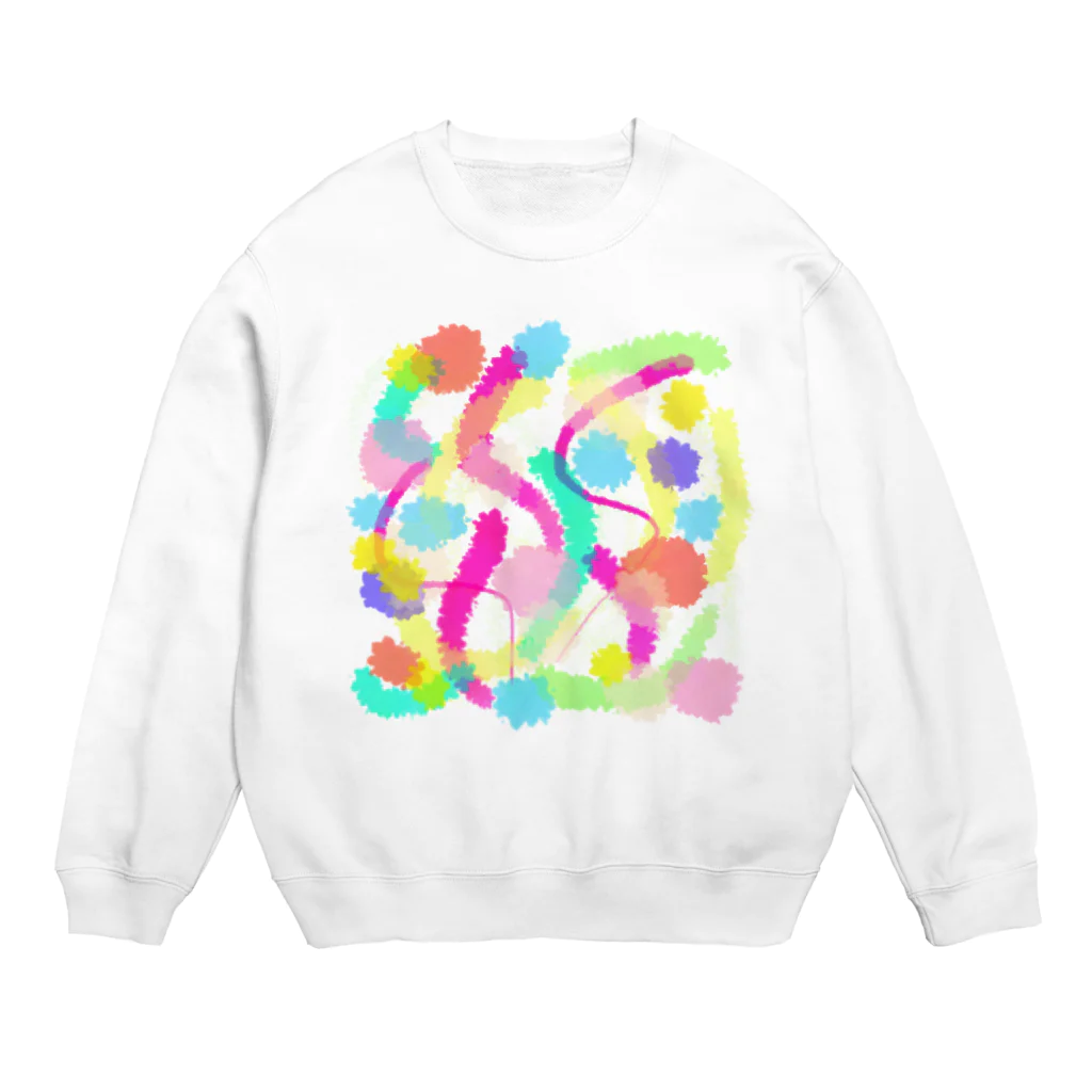 🌈あとりええんじぇる🌈のカラフルちゃん Crew Neck Sweatshirt